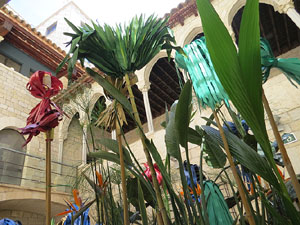 Temps de Flors 2019. Muntatges florals al espais de Caixaf&ograve;rum, a l'edifici de la Fontana d'Or