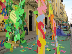 Temps de Flors 2019. Instal&middot;lacions i muntatges als espais del carrer Nou