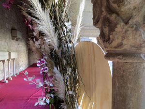 Temps de Flors 2019. Muntatges florals als claustres de la Catedral