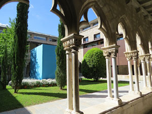 Temps de Flors 2019. Muntatges florals al Claustre de Sant Dom&egrave;nec