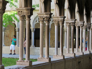 Temps de Flors 2019. Muntatges florals al Claustre de Sant Dom&egrave;nec