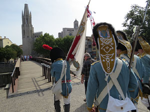 XII Festa Reviu els Setges Napole&ograve;nics de Girona. Desfilada pels carrers de Girona