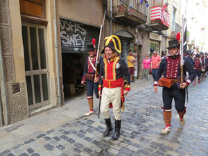 XII Festa Reviu els Setges Napole&ograve;nics de Girona. Desfilada pels carrers de Girona
