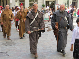 XII Festa Reviu els Setges Napole&ograve;nics de Girona. Desfilada pels carrers de Girona
