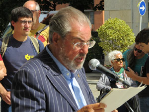 XII Festa Reviu els Setges Napole&ograve;nics de Girona. Presentaci&oacute; a la pla&ccedil;a de la Independ&egrave;ncia