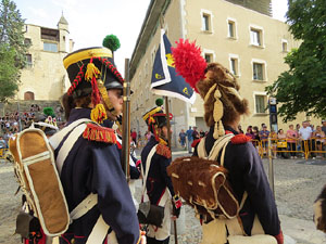 XII Festa Reviu els Setges Napole&ograve;nics de Girona. Presentaci&oacute; a la pla&ccedil;a de Sant Dom&egrave;nec