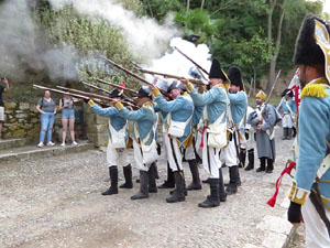 XII Festa Reviu els Setges Napole&ograve;nics de Girona. Combat al portal de Sant Crist&ograve;fol