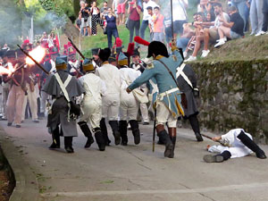 XII Festa Reviu els Setges Napole&ograve;nics de Girona. Combat al portal de Sant Crist&ograve;fol
