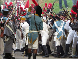 XII Festa Reviu els Setges Napole&ograve;nics de Girona. Combat al portal de Sant Crist&ograve;fol
