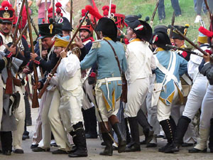 XII Festa Reviu els Setges Napole&ograve;nics de Girona. Combat al portal de Sant Crist&ograve;fol