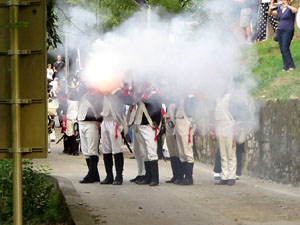 XII Festa Reviu els Setges Napole&ograve;nics de Girona. Combat al portal de Sant Crist&ograve;fol