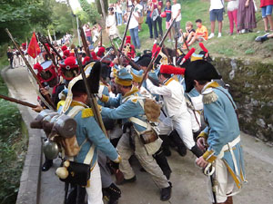 XII Festa Reviu els Setges Napole&ograve;nics de Girona. Combat al portal de Sant Crist&ograve;fol
