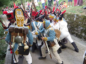 XII Festa Reviu els Setges Napole&ograve;nics de Girona. Combat al portal de Sant Crist&ograve;fol
