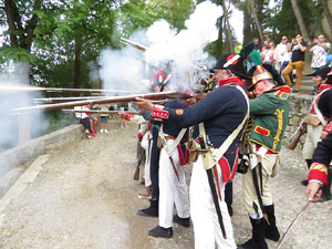 XII Festa Reviu els Setges Napole&ograve;nics de Girona. Combat al portal de Sant Crist&ograve;fol