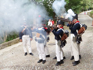 XII Festa Reviu els Setges Napole&ograve;nics de Girona. Combat al portal de Sant Crist&ograve;fol