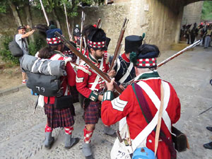 XII Festa Reviu els Setges Napole&ograve;nics de Girona. Combat al portal de Sant Crist&ograve;fol