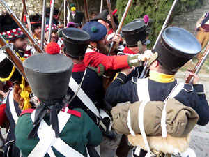 XII Festa Reviu els Setges Napole&ograve;nics de Girona. Combat al portal de Sant Crist&ograve;fol