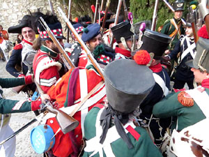 XII Festa Reviu els Setges Napole&ograve;nics de Girona. Combat al portal de Sant Crist&ograve;fol