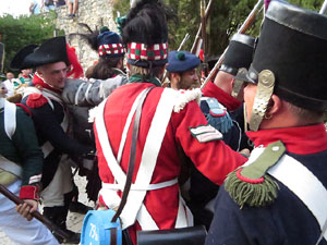 XII Festa Reviu els Setges Napole&ograve;nics de Girona. Combat al portal de Sant Crist&ograve;fol