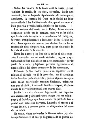 Inundaciones de Gerona. Julián de Chía. 1861