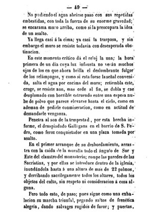 Inundaciones de Gerona. Julián de Chía. 1861