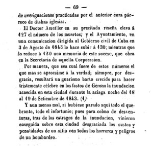 Inundaciones de Gerona. Julián de Chía. 1861