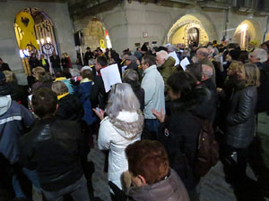 Concentració a la plaça del Vi per la independència i la llibertat dels presos polítics
