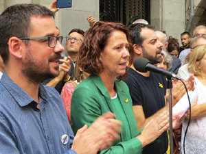 Concentraci&oacute; de rebuig de la sent&egrave;ncia a la pla&ccedil;a del Vi