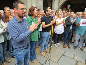 Concentraci&oacute; de rebuig de la sent&egrave;ncia a la pla&ccedil;a del Vi