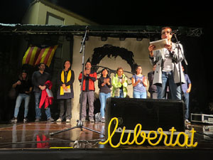 Concentraci&oacute; de rebuig de la sent&egrave;ncia a la pla&ccedil;a de l'U d'octubre de 2017