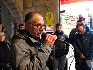 Concentració a la plaça del Vi per la independència i la llibertat dels presos polítics