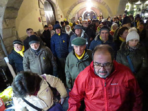 Concentració a la plaça del Vi per la independència i la llibertat dels presos polítics