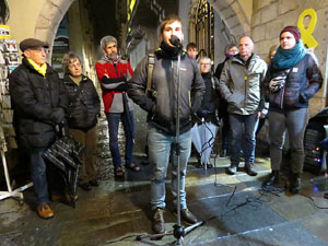 Concentració a la plaça del Vi per la independència i la llibertat dels presos polítics