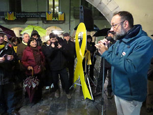 Concentració a la plaça del Vi per la independència i la llibertat dels presos polítics