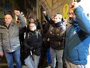 Concentració a la plaça del Vi per la independència i la llibertat dels presos polítics