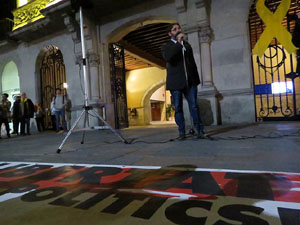 Concentració a la plaça del Vi per la independència i la llibertat dels presos polítics