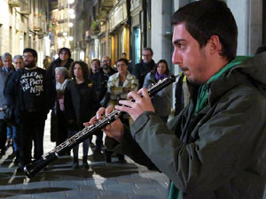 Concentració a la plaça del Vi per la independència i la llibertat dels presos polítics