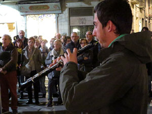 Concentració a la plaça del Vi per la independència i la llibertat dels presos polítics