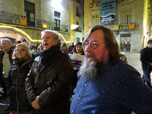 Concentració a la plaça del Vi per la independència i la llibertat dels presos polítics