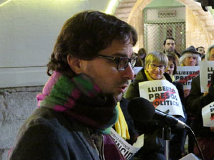 Concentració a la plaça del Vi per la independència i la llibertat dels presos polítics