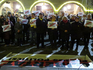 Concentració a la plaça del Vi per la independència i la llibertat dels presos polítics