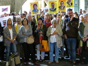 Concentració a la plaça del Vi per la independència i la llibertat dels presos polítics
