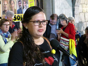 Concentració a la plaça del Vi per la independència i la llibertat dels presos polítics