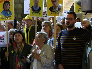 Concentració a la plaça del Vi per la independència i la llibertat dels presos polítics