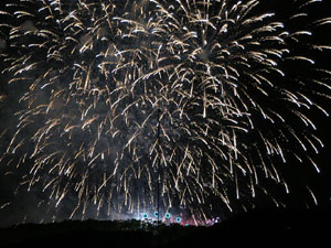 Fires 2019. El castell de focs de cloenda de Fires de Sant Narc&iacute;s