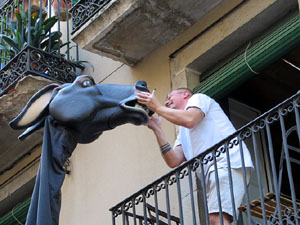 Fires 2019. Passejada de Fires de la Mula Baba i representació de titelles