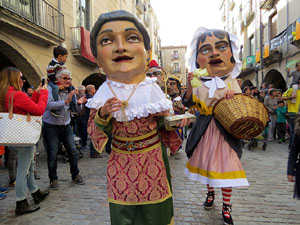 Fires 2019. Passejada amb els capgrossos de la ciutat i Fal&middot;lera Gironina