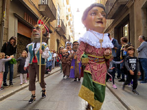 Fires 2019. Passejada amb els capgrossos de la ciutat i Fal&middot;lera Gironina