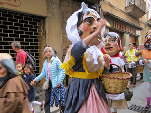 Fires 2019. Passejada amb els capgrossos de la ciutat i Fal&middot;lera Gironina