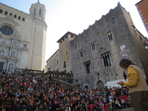 Fires 2019. Passejada amb els capgrossos de la ciutat i Fal&middot;lera Gironina